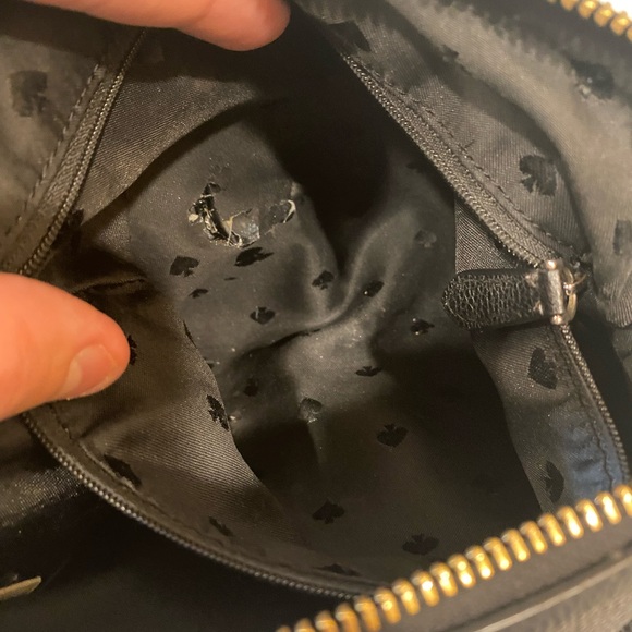 kate spade new york Leila Women's Pebbled Leather North South Crossbody Bag Blk - Picture 15 of 16